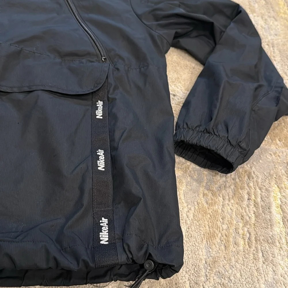 Black NIKE Air Men’s Jacket half zip center swoosh in GUC SIZE S - Picture 3 of 10